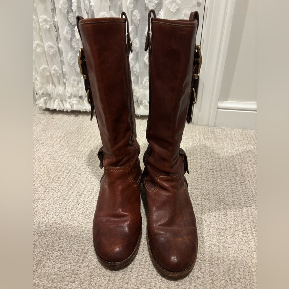 Coach Weslyn Boots in Whiskey Brown